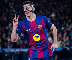 <i>El delantero del Barça admitió que le costó acostumbrarse a jugar con una máscara de protección facial por la fractura ósea. Foto de cortesía</i>