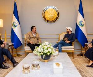 Asesor presidencial de Honduras Manuel Zelaya se reúne con presidente Nayib Bukele