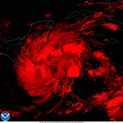 Tromenta tropical Iota llega a Honduras tras dejar nueve muertos