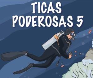 <i>18 nuevas historias de mujeres costarricenses destacadas en formato cómic bilingüe (español e inglés) FOTO CORTESÍA Y PORTADA DEL LIBRO. Odalisca Breedy (bióloga marina)</i>