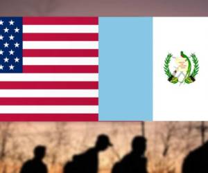 Guatemala and United States flags together realtions textile cloth fabric texture