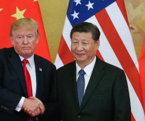 Los presidentes de China y EE.UU. no se ven en persona desde una reunión en los márgenes de la cumbre de líderes del G20 en Japón, en junio de 2019. Foto de EFE