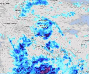 <i>La depresión se moverá tierra adentro en las próximas horas sobre el oriente de Nicaragua. Foto tiempo.com</i>