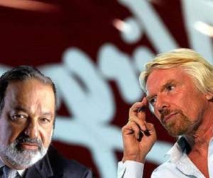 Carlos Slim y Richard Branson. (Foto: Archivo)