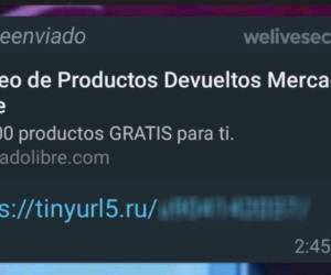 Nueva estafa por WhatsApp: Sorteo de productos devueltos de Mercado Libre