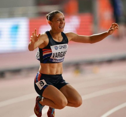 Costarricense Andrea Vargas logra quinto lugar en Mundial de Atletismo en Doha