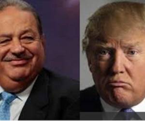 Carlos Slim y Donald Trump. (Foto: Archivo)