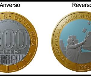 Banco de Costa Rica venderá monedas de colección de ₡500
