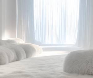 <i>El 11-4201 Cloud Dancer que equivale a un blanco neutro será el color de 2026, según el sistema de colores de Pantone, que cada año presenta el tono que regirá las tendencias en la decoración, que después se trasladan a la moda. EFE/Pantone</i>