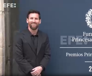 Messi, emocionado por el Premio Princesa de Asturias