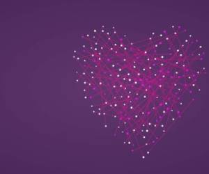 Abstract heart shaped Valentine's background.