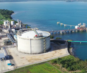 <i>Según la denuncia, AES y sus socios conspiraron para desmantelar los proyectos de la terminal y generación de energía a base de GNL de Sinolam en Panamá. Foto de cortesía</i>