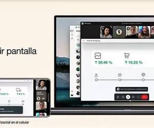 WhatsApp ya permite compartir pantalla durante las videollamadas