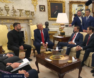 Zelenski, en conferencia junto a Donald Trump, rechazó repetir el escenario de 1994, cuando Ucrania entregó su arsenal nuclear a cambio de garantías de seguridad. Foto de cortesía