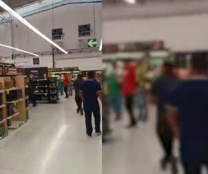 <i>Manifestantes obligan a los comercios, grandes y pequeños, a cerrar. FOTO TOMADA DE REDES SOCIALES</i>