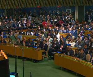 <i>Durante su intervención ante la Asamblea General, Trump amenazó con usar la fuerza militar en Latinoamérica si los intereses de Estados Unidos se ven amenazados. Foto de cortesía</i>