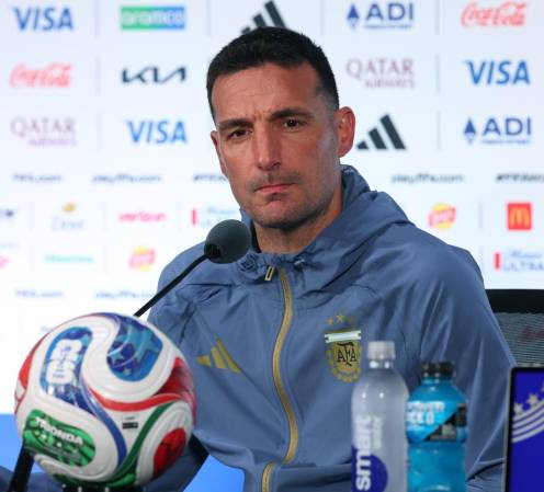 <i>El seleccionador argentino, Lionel Scaloni, destacó el nivel que Francia, uno de los grandes favoritos al junto a Argentina. Foto de cortesía</i>