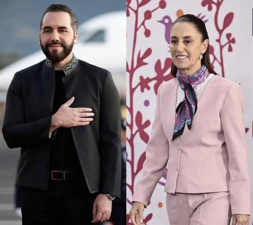 Aunque sigue siendo los mandatarios con mejor imagen, tanto el presidente de El Salvador como la presidenta de México han sufrido caídas en los porcentajes de aprobación ciudadana. (Fotos: EFE)