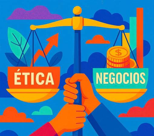 Una empresa con <b>carácter ético</b> no solo es “correcta”. Es más <b>resiliente. (Ilustración IA- Microsoft Designer)</b>