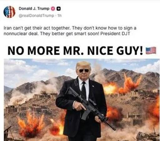 Imagen compartida por el presidente de EE.UU., Donald Trump, en Truth Social. (EFE/ @realdonaldtrump )-