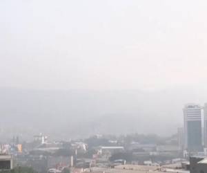 <i>FOTO. CÁMARA DE MONITOREO MUESTRA LA CONTAMINACIÓN EN LA CIUDAD DE TEGUCIGALPA, HONDURAS</i>