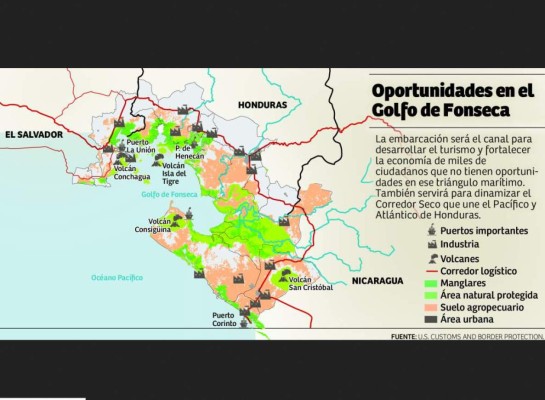 Honduras, El Salvador y Nicaragua esperan activar el ferry en el Golfo de Fonseca en 2020