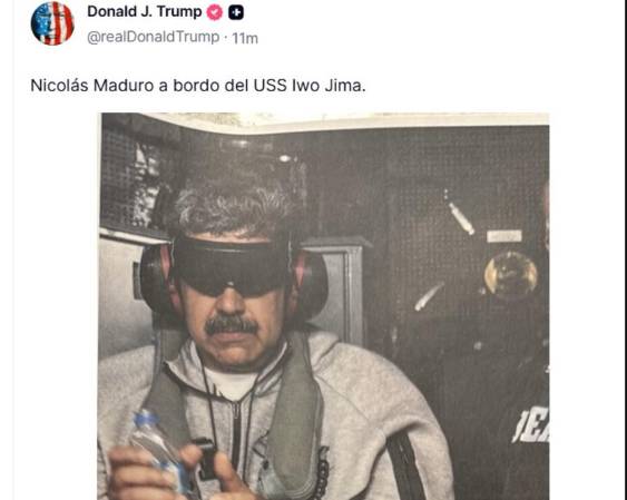 <i>Imagen difundida por Donal Trump en su red social. </i>