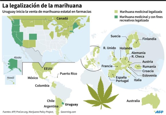 Uruguay, primer país en vender marihuana del Estado