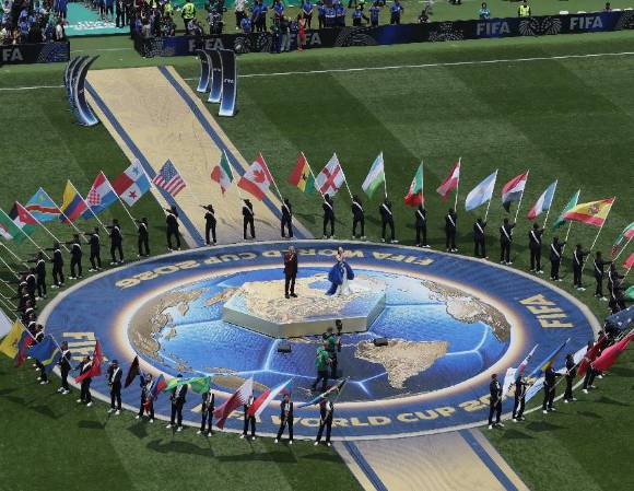 Sin participar con su selección en el Mundial, las empresas chinas son protagonistas fundamentales de su logística, su indumentaria y tecnología. (Foto: EFE)