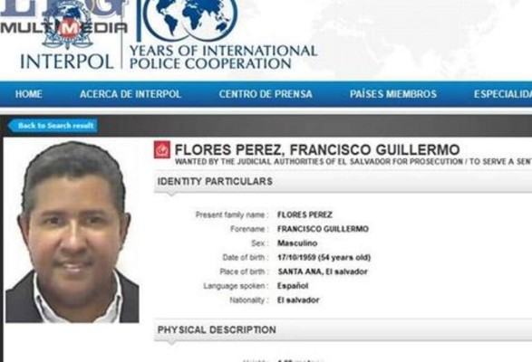 Expresidente Flores ingresa a lista de buscados por Interpol