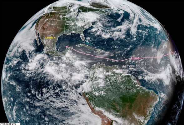 Centroamérica sigue bajo influencia de polvo del Sahara