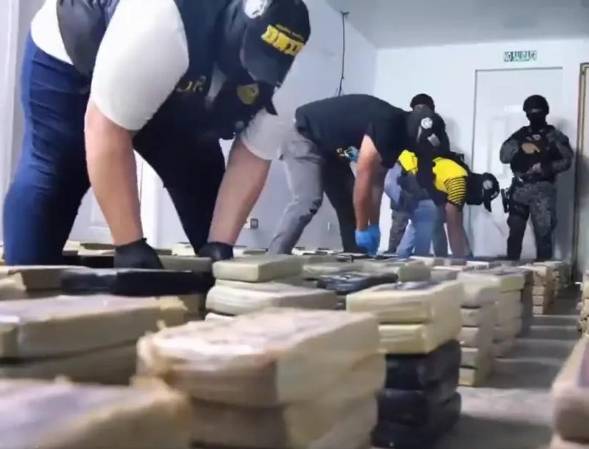 <i>Panamá decomisó 129 toneladas de drogas y 47,8 toneladas de precursores químicos en el 2025, según estadísticas del Ministerio Público. Foto de cortesía</i>