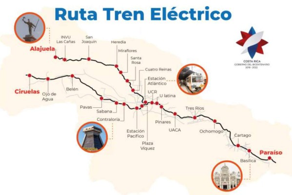 BCIE aprobó préstamo de US$550 millones para tren eléctrico en Costa Rica