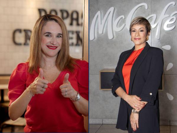 Liz Marie Romero Márquez, gerente divisional de Calidad, Food Safety &amp; Compliance para la División Norte de Latinoamérica, y Marcy Bolaños, gerente de Operaciones de Arcos Dorados Costa Rica.