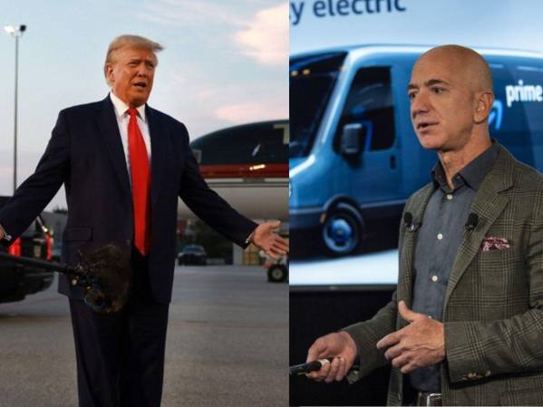 <i>Trump y Bezos han estrechado su relación durante los últimos meses.</i>