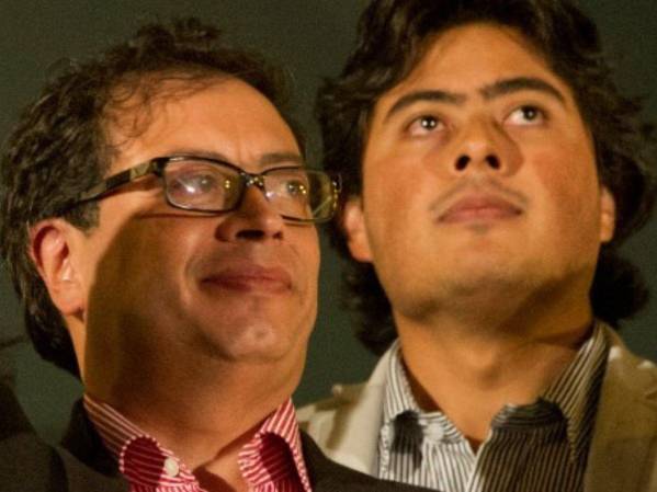 Gustavo Petro, Presidente de Colombia; Nicolás Petro, exdiputado e hijo del mandatario.