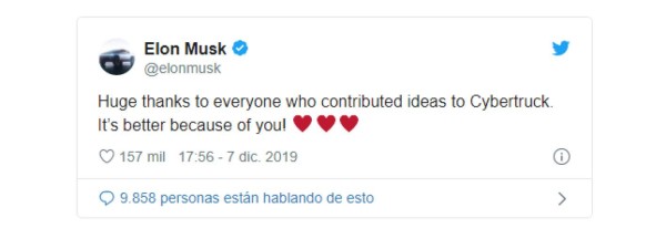 Elon Musk protagoniza la polémica primera salida a las calles del Cybertruck