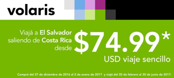 Volaris activa preventa para vuelo San José - San Salvador
