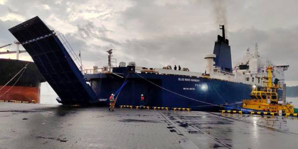 Costa Rica celebra el arribo del ferry en su primer viaje desde El Salvador