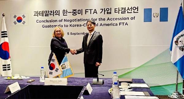Se logran acuerdos y Guatemala se adherirá al TLC de Corea con Centroamérica