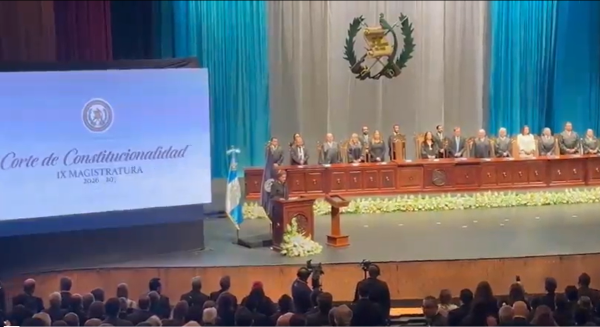 <i>El tribunal informó de que la IX Magistratura ha quedado integrada con el compromiso de ejercer sus funciones con apego a la Constitución Política de Guatemala, garantizando la supremacía constitucional y la protección de los derechos fundamentales. Foto de cortesía</i>
