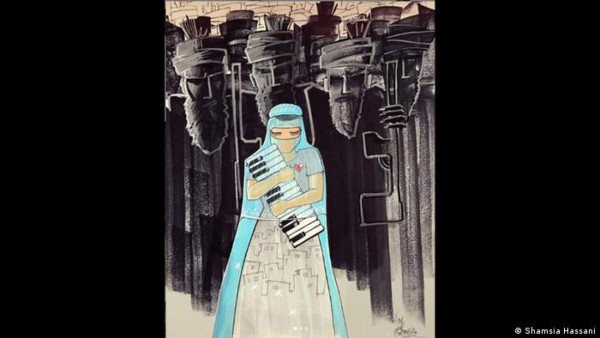 FOTOGALERÍA: Shamsia Hassani, la grafitera que da voz a las mujeres afganas