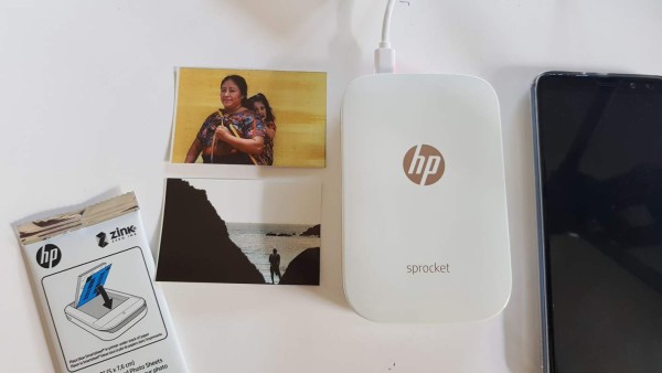HP Sprocket imprime sin necesidad de tinta, ni cables