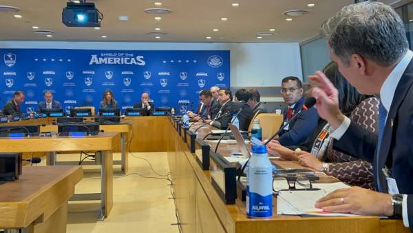 <i>El martes 22 de septiembre se realizó una importante sesión del Escudo de las Américas, convocada por el secretario de Estado de Estados Unidos. Foto de cortesía</i>