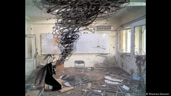 FOTOGALERÍA: Shamsia Hassani, la grafitera que da voz a las mujeres afganas