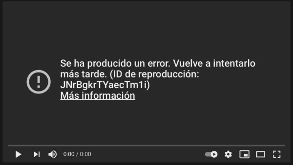 YouTube se cayó a nivel mundial