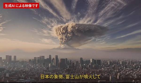 Impresionante: Tokio usa IA para simular erupción del Fuji