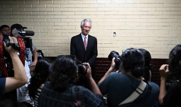 El periodista regresó a su casa luego de 813 días en una prisión militar ubicada en el norte de la capital. Foto de JOHAN ORDONEZ / AFP