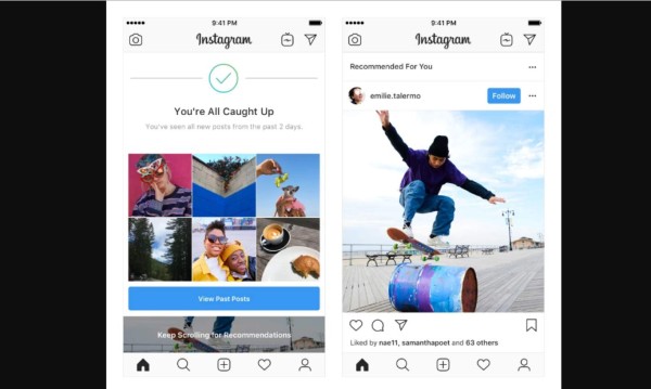 Instagram comenzó a mostrar información de usuarios 'que no sigues'