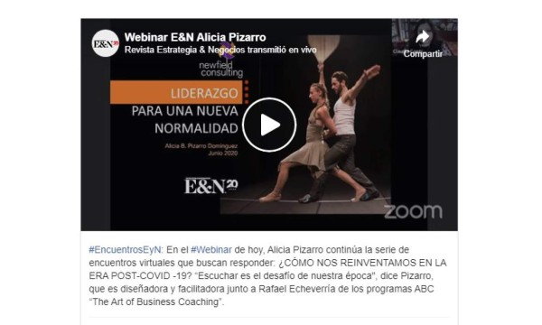 Webinar EyN: Las claves para ser mejores seres humanos en medio de la pandemia